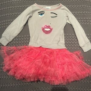 Girls size 6X/7 OOH LA LA valentines tutu dress never worn but no tags